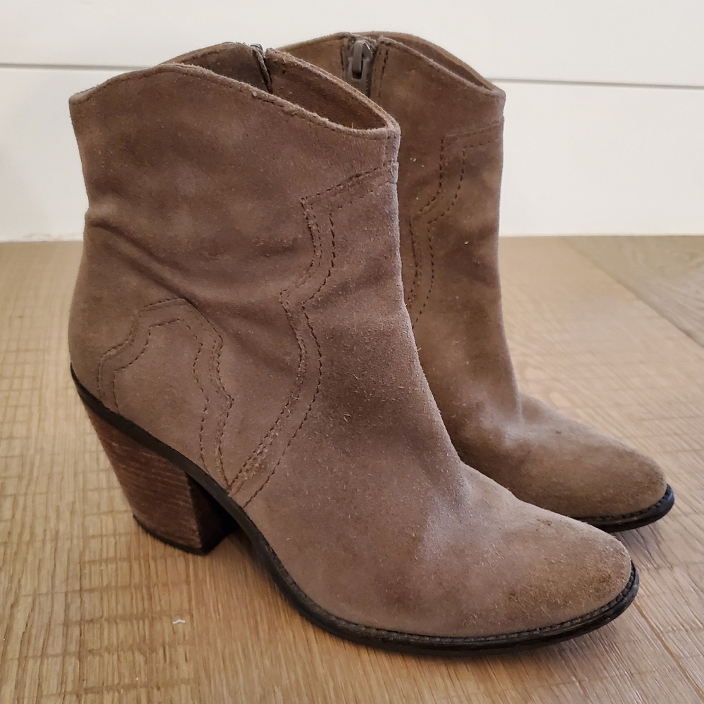 BCBG western style booties heeled